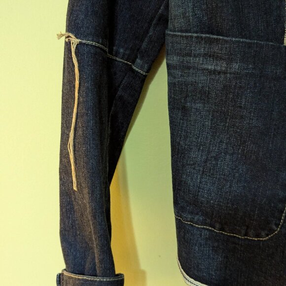 Marithe Francois Girbaud Jean Jacket (Large) Deconstructed Fashion - Picture 3 of 10